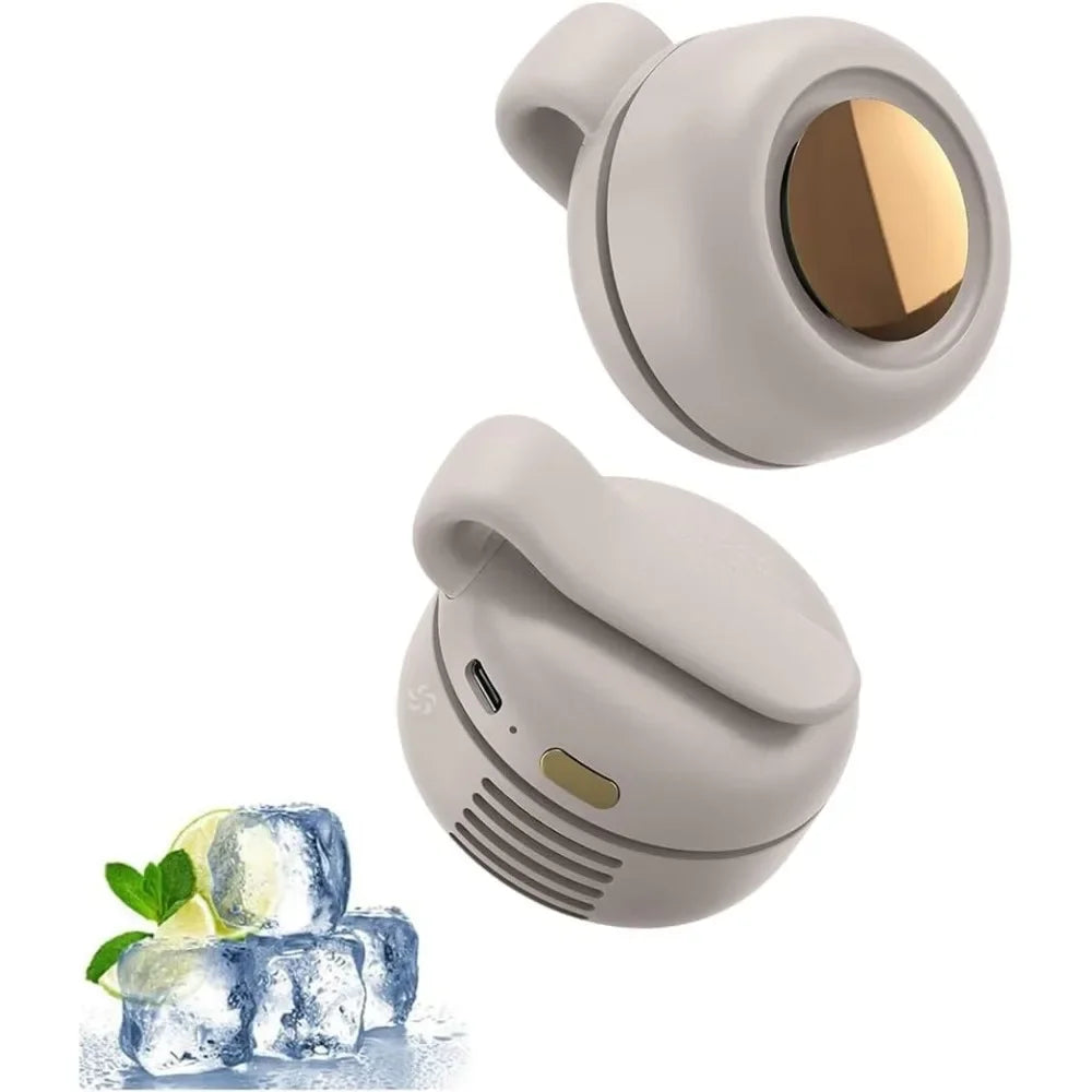 Small Clip Fan Portable Silent Mini Bladeless Fan Clip On 3 Speeds Clip-on Fans Mini Whirlwind Fans for Waist Clips