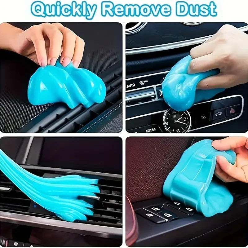 Car Cleaning Gel Slime – 70g Reusable Dust Remover for Car Air Vents, Interior, Keyboard, Laptops & Electronics Cleaning