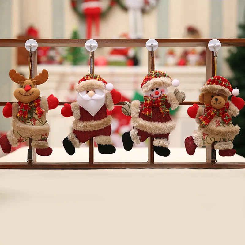 New Year 2022 Christmas Tree Decorations Cute Dolls Pendant Navidad 2021 Home Decor Christmas Tree Ornaments Xmas Gift