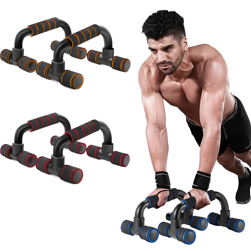 2PCS Push-Up Bars, Non-Slip H-Shaped Handles for Home Fitness & Gym, Push-Up Stands for Arm, Chest, Shoulder & Muscle Training