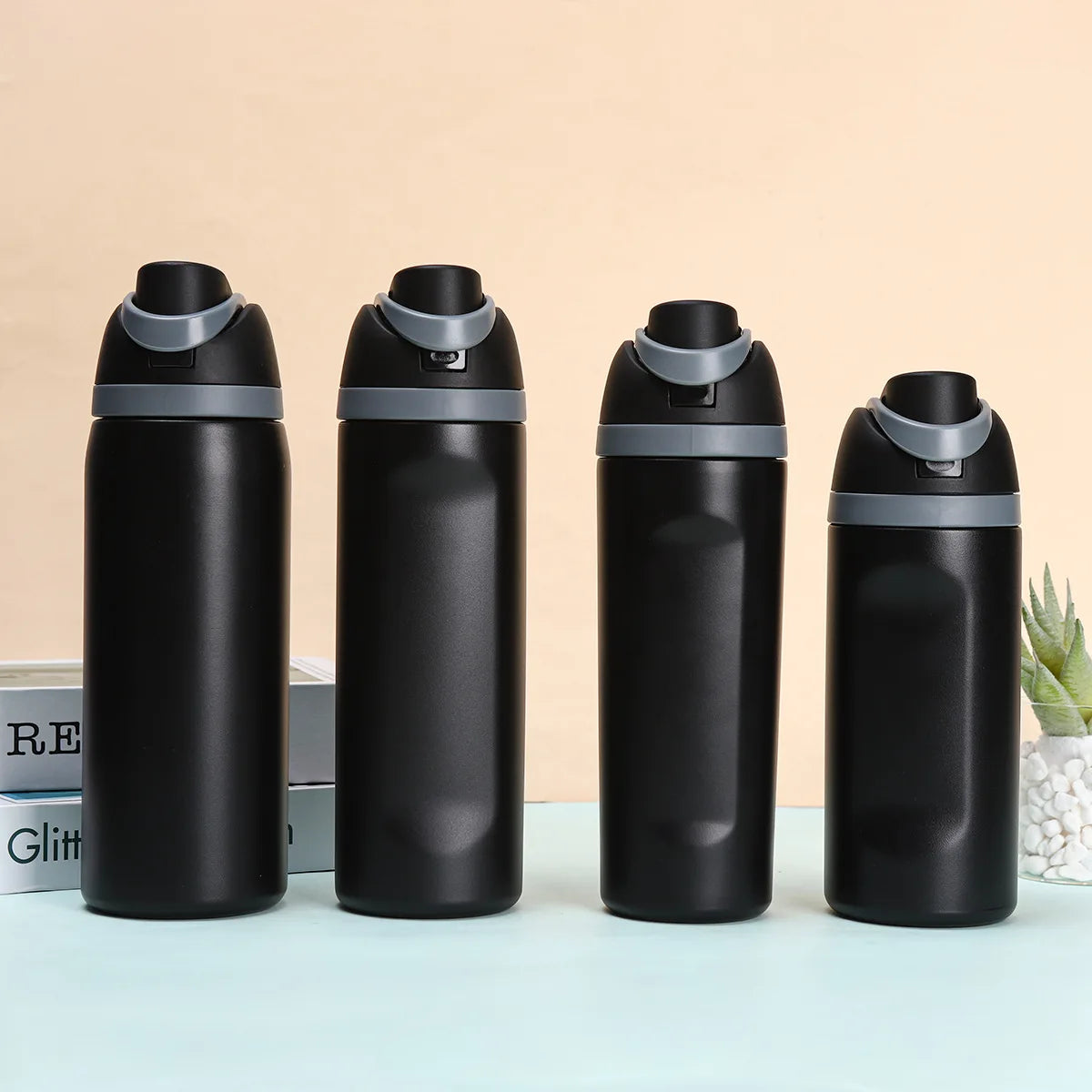 304 Stainless Steel Insulated Water Bottle with Straw, Leakproof