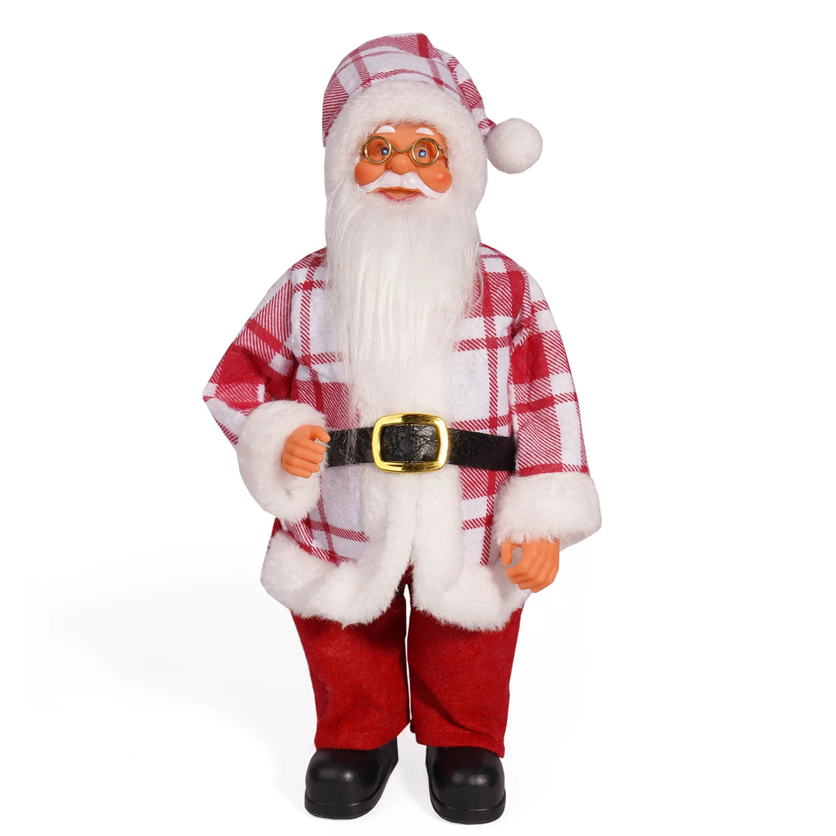 Christmas 12 Inch Santa Claus Cute Creative Holiday Decoration Desktop Novelty Toy Cartoon Doll Standing Posture Mascot
