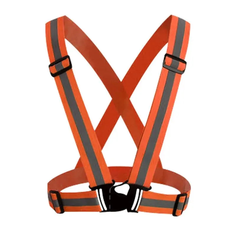 Reflective Safety Vest High Visibility, Lightweight Adjustable Elastic Straps for Running, Cycling, Walking, Traffic