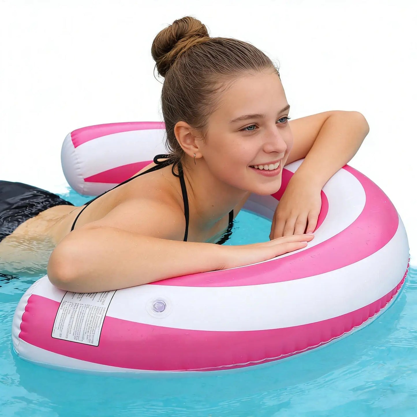Pool Noodles PVC Leakproof Floating U Shape Swim Adult Pool Floats Inflatable Raft for Beach Lake River Party Outdoor Summer