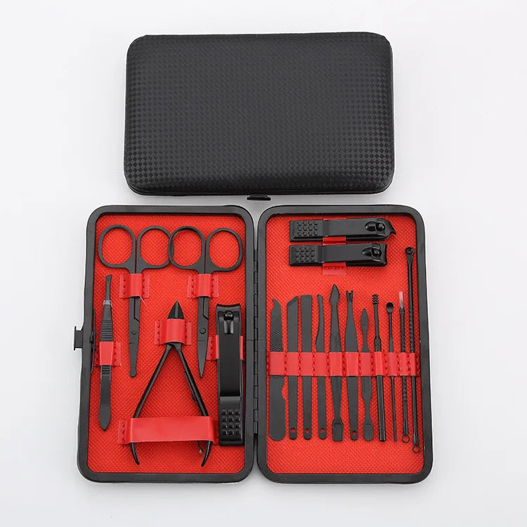 Nail Clipper Set (German-Style) Stainless Steel Fingernail & Toenail Clippers, Precision Sharp, Ergonomic, Professional Manicure & Pedicure Tools for Women & Men